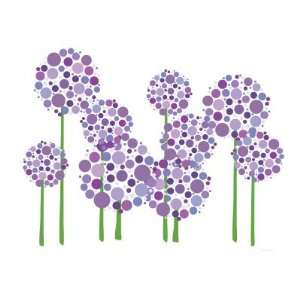 Purple Allium Giclee Poster Print