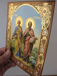  And Paul Orthodox Christian Icons Prayer (Cardboard, 6x7inch 15x18cm
