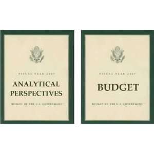   Budget + Analytical Perspectives (2 Books + CD Rom) (Fiscal Year 2007