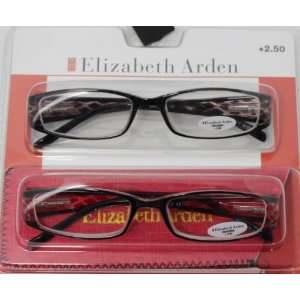   Readers Two Pack Rectangle Black Brown / Black Red Plastic Power 1.5