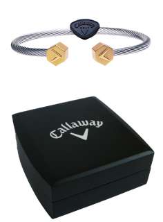 NEW Callaway X Series Hex Wire Ionetix Bracelet   Silver/Gold 6.5 