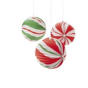 Peppermint Candy Balloon Lanterns   Party Decorations & Party Lanterns