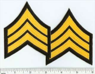 Gold on black Sergeant chevrons.  Definitely police or security 