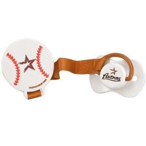  Houston Astros Pacifier with Clip