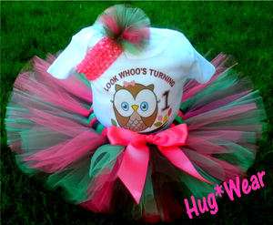   tutu Look Whoos Turning one two three four 6m 12m 18m 2 6x  