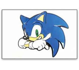  Sonic The Hedgehog Crossed Enameled Metal Belt Buckle 