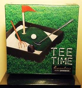 Tee Time Golf Executive Mini Sandbox Relaxation in a Box Gag Gift 