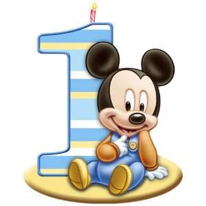   Hallmark Disney Mickeys 1st Birthday Molded Candle 