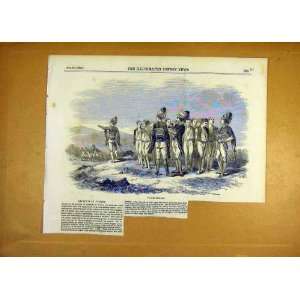  1853 Turkish Recruits Turkey War People Old Print