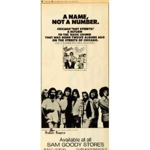 1978 Ad Sam Goody Store Columbia Record Chicago Album Hot Streets Phil 