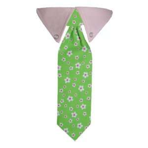   Print Dog Tie Pink/Green   Large   Made in the USA