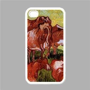  Cows After Jordaens By Vincent Van Gogh White Iphone 4 