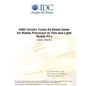 AMD Unveils Turion 64 Brand Name for Mobile Processor in Thin and 