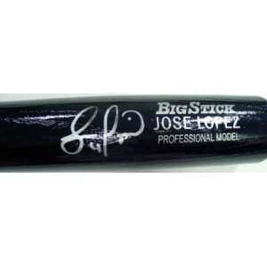  Jose Lopez autographed Baseball Bat
