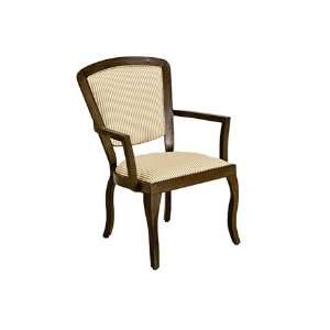 Landgrave Atlanta Cast Aluminum Cushion Arm Patio Dining Chair Granite 