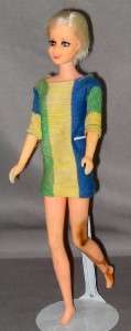 Vintage Barbie 1968 Twiggy Doll TNT Twist n Turn Original Dress  