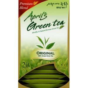   Green Tea Original, Tea Bags, 20 Count Boxes (Pack of 4) By Dong Suh
