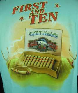 New Mens Tommy Bahama First and Ten Tee Viejo Cigars T Shirt Sea 
