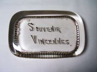Vintage Art Glass Paperweight Souvenir Vincennes Italy  