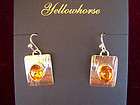 NEW AMBER PIERCED EARRINGS BY ARTIE YELLOWHORSE