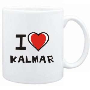  Mug White I love Kalmar  Cities