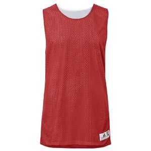 Badger Mesh/Dazzle Reverse Custom Basketball Jersey Youth Outside RED 