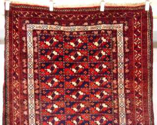 Antik turkmenische Teppich um 1910, 305x130  