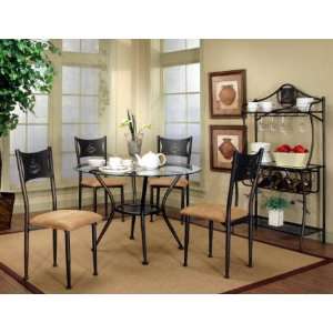  Cramco Maxwell Glass Top Dining Table Furniture & Decor