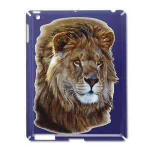  iPad 2 Case Royal Blue of Lion Portrait 