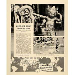   Ad Empress Britain Cruise Ship Line Bali Dance   Original Print Ad