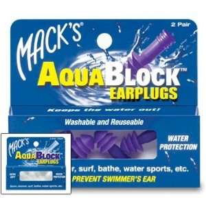  Macks Aqua Block Swim Plugs