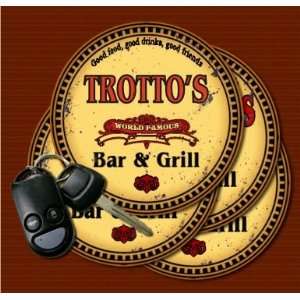  TROTTOS Family Name Bar & Grill Coasters Kitchen 