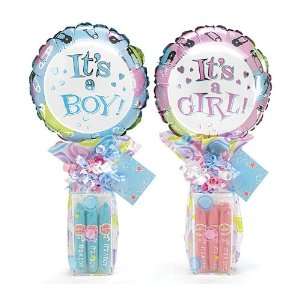   New Baby Gift Basket  Boy (Includes Balloon, Bubble Gum Cigars) Baby