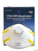 NEW   BOX OF 10 GERSON 1740 PARTICULATE RESPIRATORS with EXHALATION 
