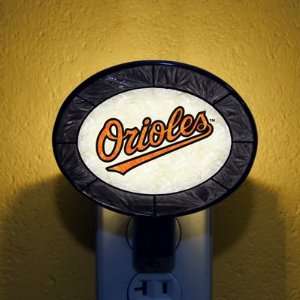 Baltimore Orioles Official Art Glass Nightlight  Sports 