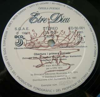 Rare Salvador Dali Opera ETRE DIEUR Ltd. Ed.168/500  