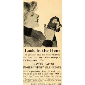  1896 Ad Julius Kayser Silk Gloves Fashion Accessory 