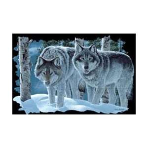  T shirts Animals Wildlife Wolf Moonlight Companions 3xl 