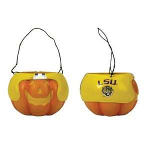 LSU Tigers Halloween Pumpkin Bucket 6.5  Sports 