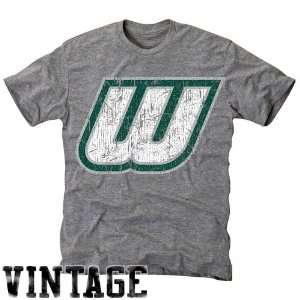  Wagner College Seahawks Ash Distressed Logo Vintage Tri 
