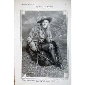 1908 Lewis Waller White Man Lyric Theatre Cowboy Bronco 