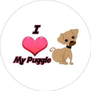   my puggle pug and beagle mixed breed dog Key Chain 