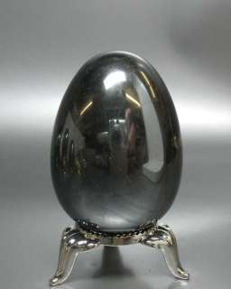 Hematite Egg w/Display Stand ~ Crystal Healing     