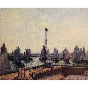   Port and Pilots Jetty Le Havre, by Pissarro Camille