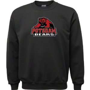   Potsdam Bears Black Youth Logo Crewneck Sweatshirt