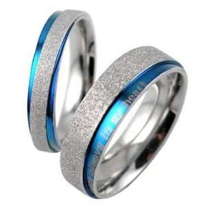  Transformational Brushed Titanium Stainless Steel Couple 