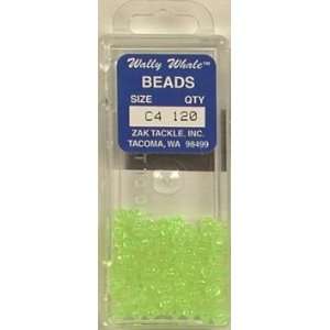 Zak Tackle   Chartreuse Beads Size 4 Box of 120  Sports 