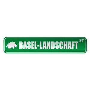   BASEL LANDSCHAFT ST  STREET SIGN CITY SWITZERLAND