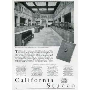  1927 California Stucco Products Company Advertisement 