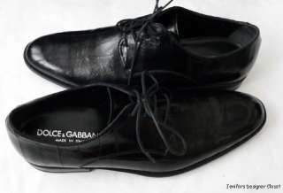 NIB DOLCE & GABBANA DG mens EELSKIN dress shoes oxfords authentic 